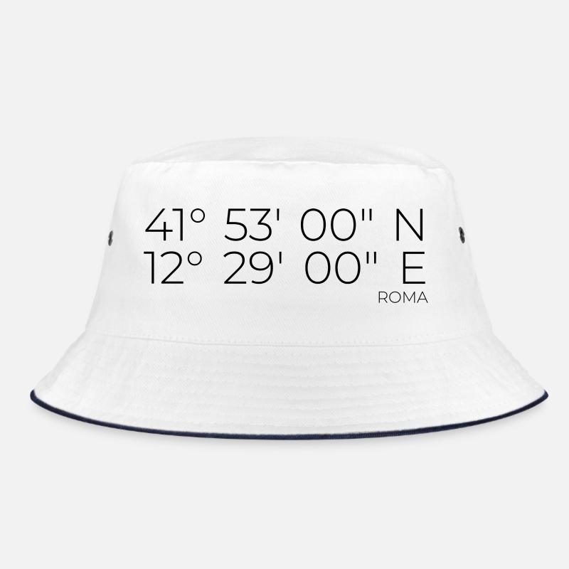 Coordinates Roma Italy Bucket Hat