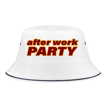 AFTER WORK PARTY - Bucket Hat - white/navy - Front