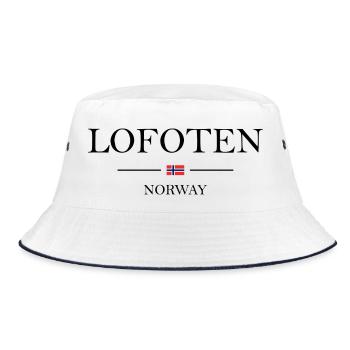 Norway - Lofoten black - Bucket Hat - white/navy - Front