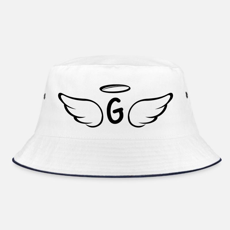 Buchstabe g Engelsflügel Bucket Hat