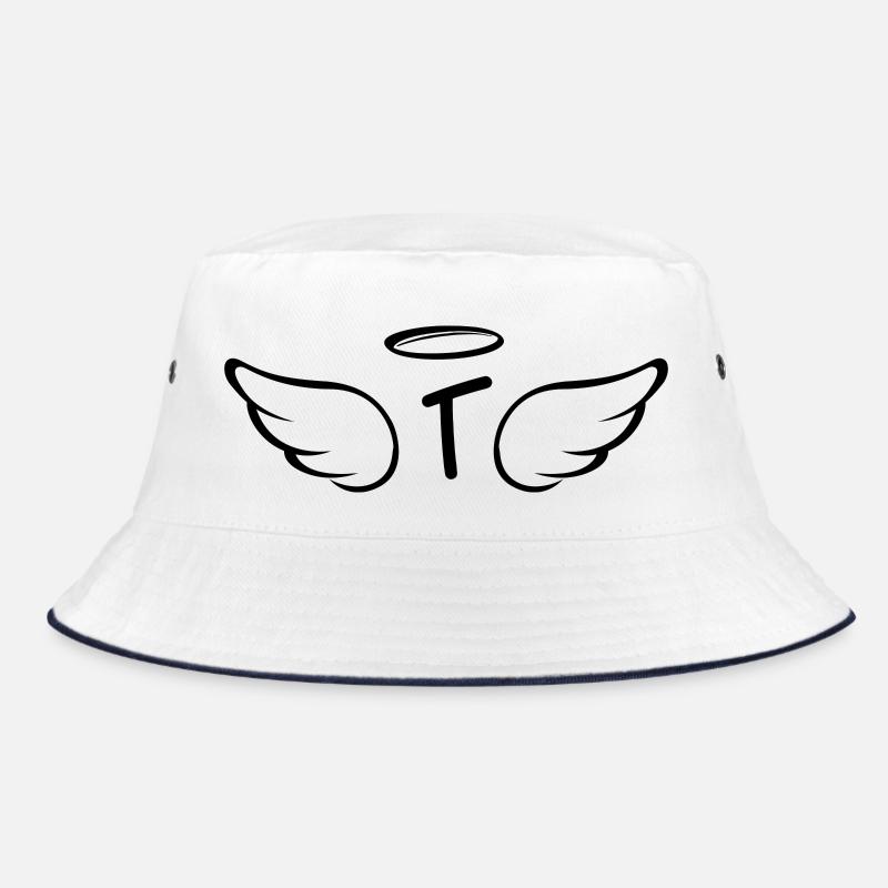 Lettre t ailes d’ange - Bob - blanc/marine