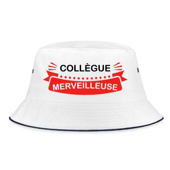Collègue merveilleuse - Bob - blanc/marine - Devant