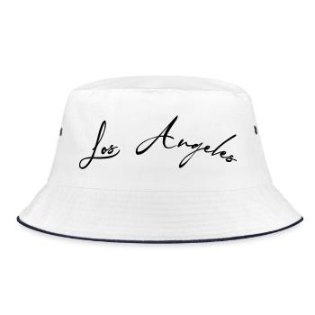 Los Angeles LA - Bucket Hat - white/navy - Front
