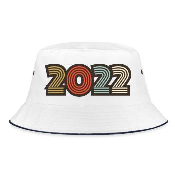 2022 rétro vintage - Bob - blanc/marine - Devant