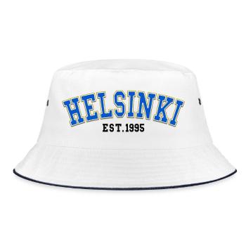 Helsinki Est.1995 - Bucket Hat - white/navy - Front