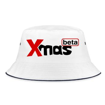 Xmas beta - Bucket Hat - white/navy - Front