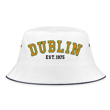 Dublin Est. 1975 - Bucket Hat - white/navy - Front