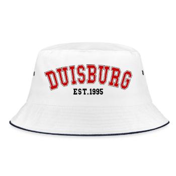 Duisburg Est. 1995 - Bucket Hat - Weiß/Navy - Vorne