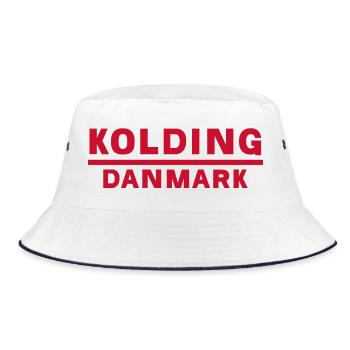 Kolding Danemark Emblème typographique - Bob - blanc/marine - Devant