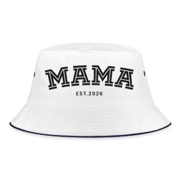 Mama Fondé en 2026 - Bob - blanc/marine - Devant