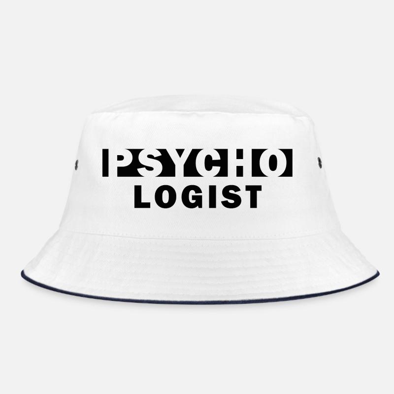 Psycho Logist – Typo Design Geschenk Bucket Hat