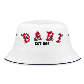 Bari Est, 1995 - Bucket Hat - Weiß/Navy - Vorne
