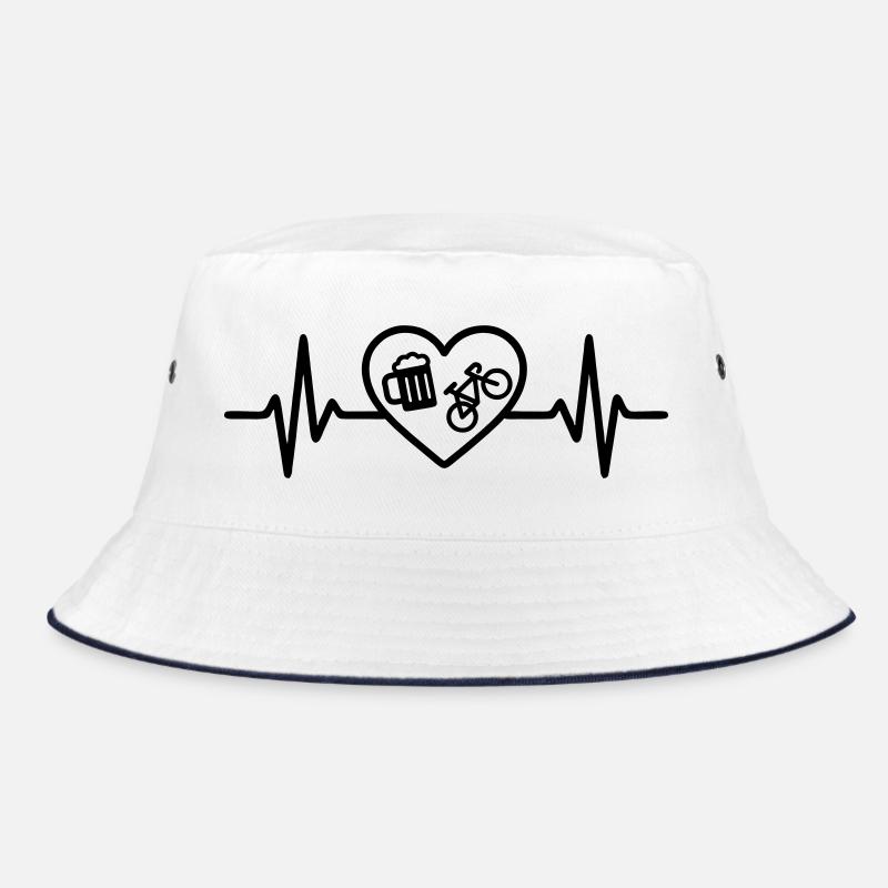 Herz Fahrrad Bier Bucket Hat