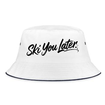 Ski You Later - Bucket Hat - white/navy - Front