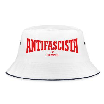Antifascista Siempre – Antifa Forever - Bob - blanc/marine - Devant