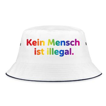 Rainbow Embassy Clothing - Bucket Hat - white/navy - Front
