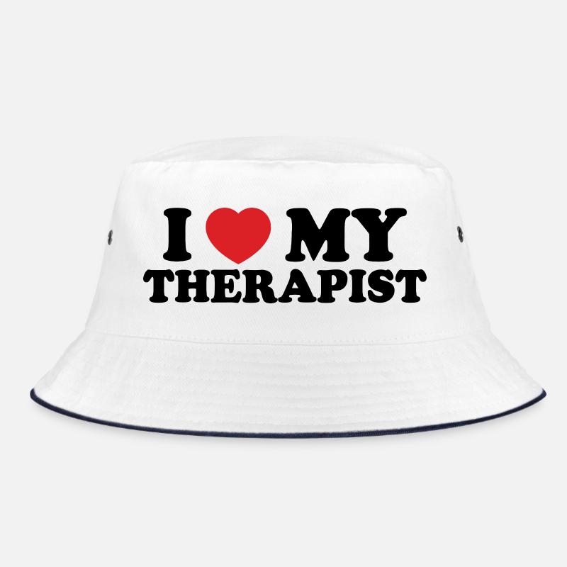 Bold Heart Typography Bucket Hat
