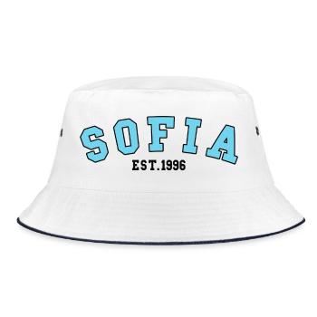 Sofia Est. 1996 - Bucket Hat - white/navy - Front