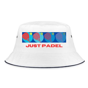 Just Hide Padel - Bucket Hat - white/navy - Front