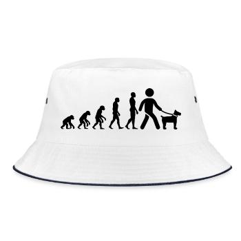 ÉVOLUTION : NÉ POUR CHIEN ! LES CHIENS ADORENT, PROMENEUR DE CHIENS - Bob - blanc/marine - Devant