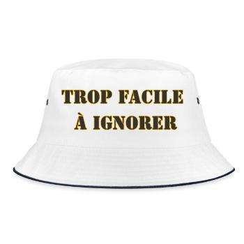 TROP FACILE À IGNORER - Bob - blanc/marine - Devant