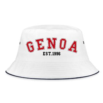 Genoa Est. 1996 - Bucket Hat - white/navy - Front