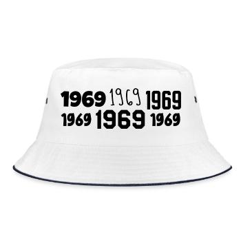 1969 - Awesome since 1969 - Bucket Hat - white/navy - Front
