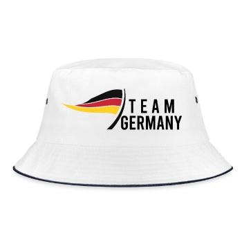 Team Germany - Bucket Hat - white/navy - Front