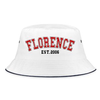 Florence Est. 2006 - Bucket Hat - white/navy - Front