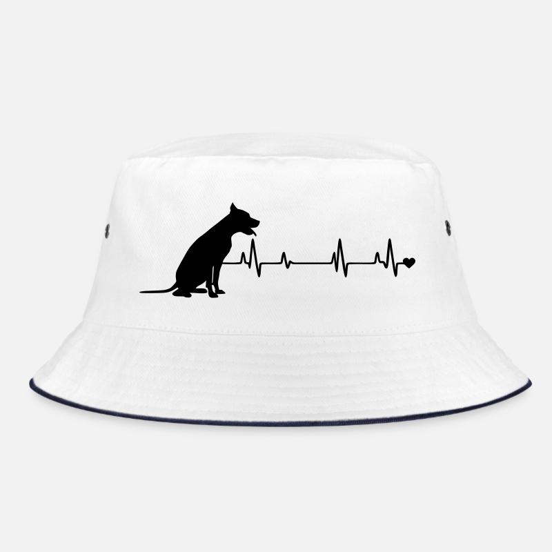 Dog - Bucket Hat - white/navy