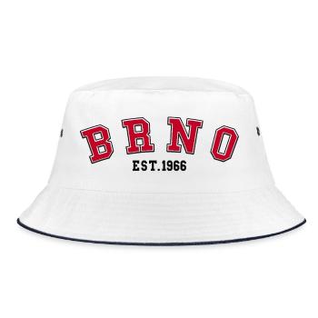 Brünn gegründet 1966 - Bucket Hat - Weiß/Navy - Vorne