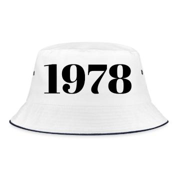 1978 Vintage 1978 Retro 1978 Birthday 1978 - Bucket Hat - white/navy - Front