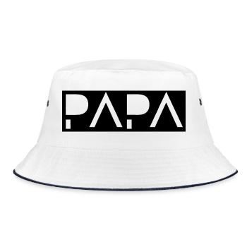 Dad - Bucket Hat - white/navy - Front