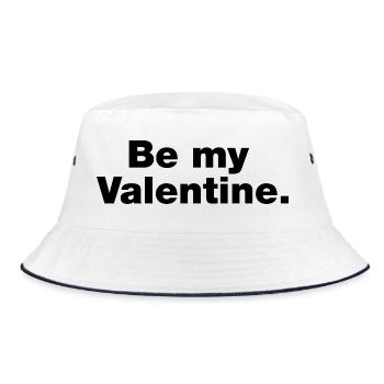 Soyez mon valentin - Bob - blanc/marine - Devant