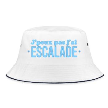 J'peux pas j'ai Escalade - Bob - blanc/marine - Devant