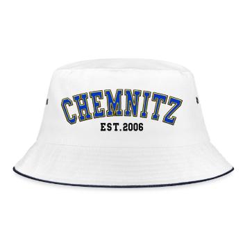 Chemnitz Est. 2006 - Bucket Hat - white/navy - Front