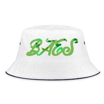 Bae's first name - Bucket Hat - white/navy - Front
