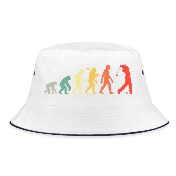 Golf Golfer Evolution pour hommes et garçons rétro - Bob - blanc/marine - Devant