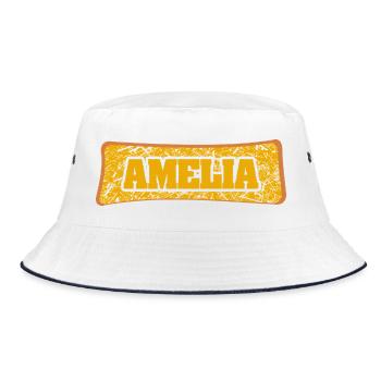Heirat Amelia - Bucket Hat - Weiß/Navy - Vorne