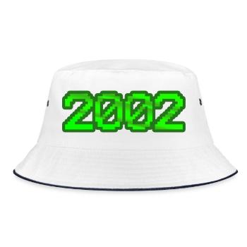 Nerd 2002 - Bucket Hat - Weiß/Navy - Vorne