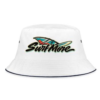 Surf More – Wind Classic - Bucket Hat - Weiß/Navy - Vorne