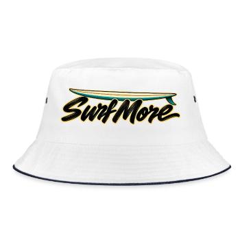 Surf More – Noserider Classic - Bucket Hat - Weiß/Navy - Vorne