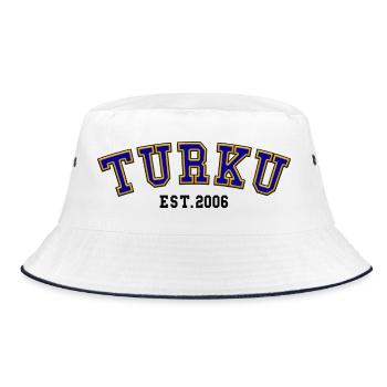Turku gegründet 2006 – Geburtstag - Bucket Hat - Weiß/Navy - Vorne