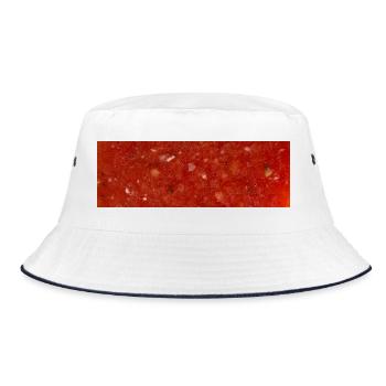 Tomatensauce - Bucket Hat - Weiß/Navy - Vorne