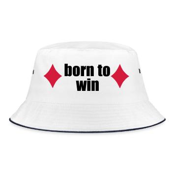 poker - Bucket Hat - white/navy - Front