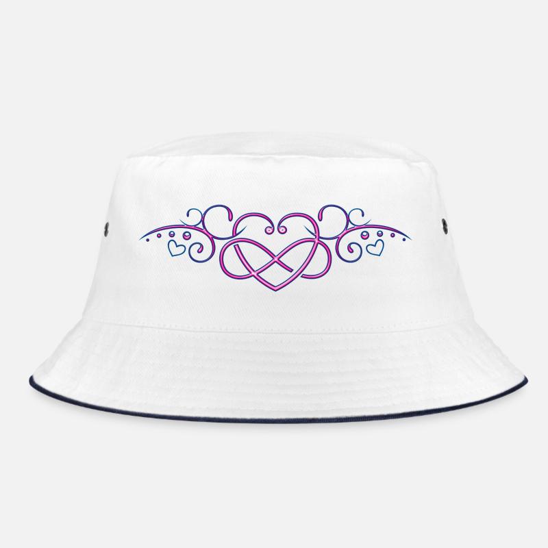 Coeur avec signe de l'infini, rose Bob