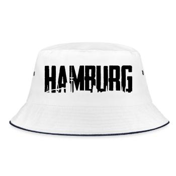 Hamburg - Bucket Hat - white/navy - Front