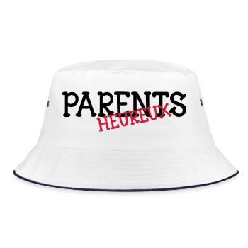Parents heureux ! - Bob - blanc/marine - Devant