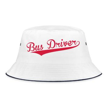 Bus / Conducteur / Travail / Métier / Job - Bob - blanc/marine - Devant
