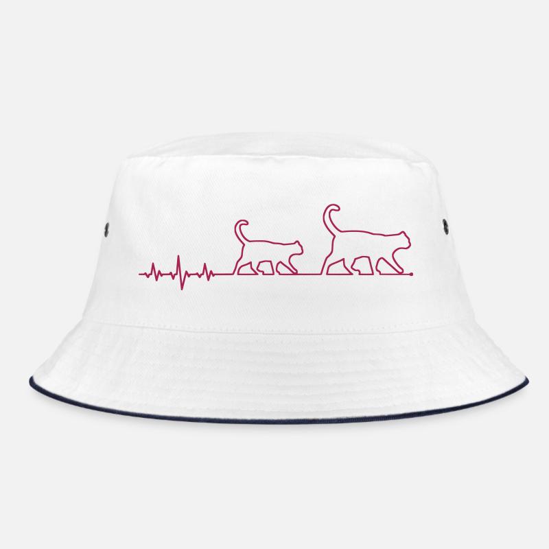 ekg katze Bucket Hat
